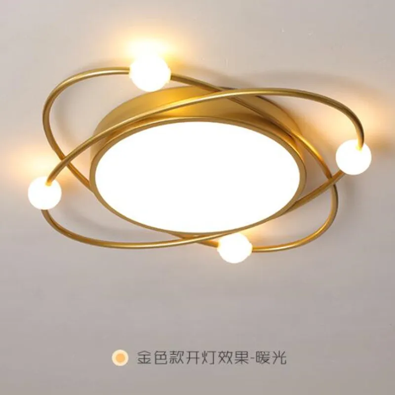 Modern Round Led Chandelier For Bedroom Living Room Dining Room Kitchen Home Design Led Ceiling Lamp Gold Remote Control Light