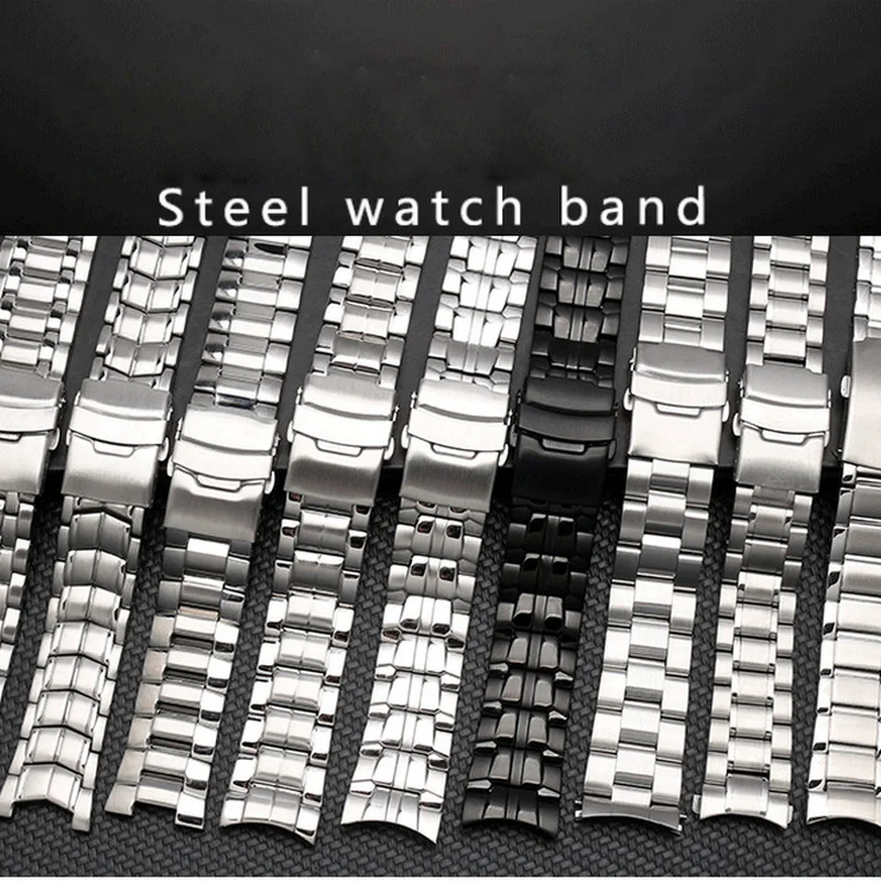Metal Strap Wrist For Casio EF-554 EF-500 EF-545 EF-130 EF554 EF500 EF545 Stainless Steel Waterproof Watchbands Strap Bracelet