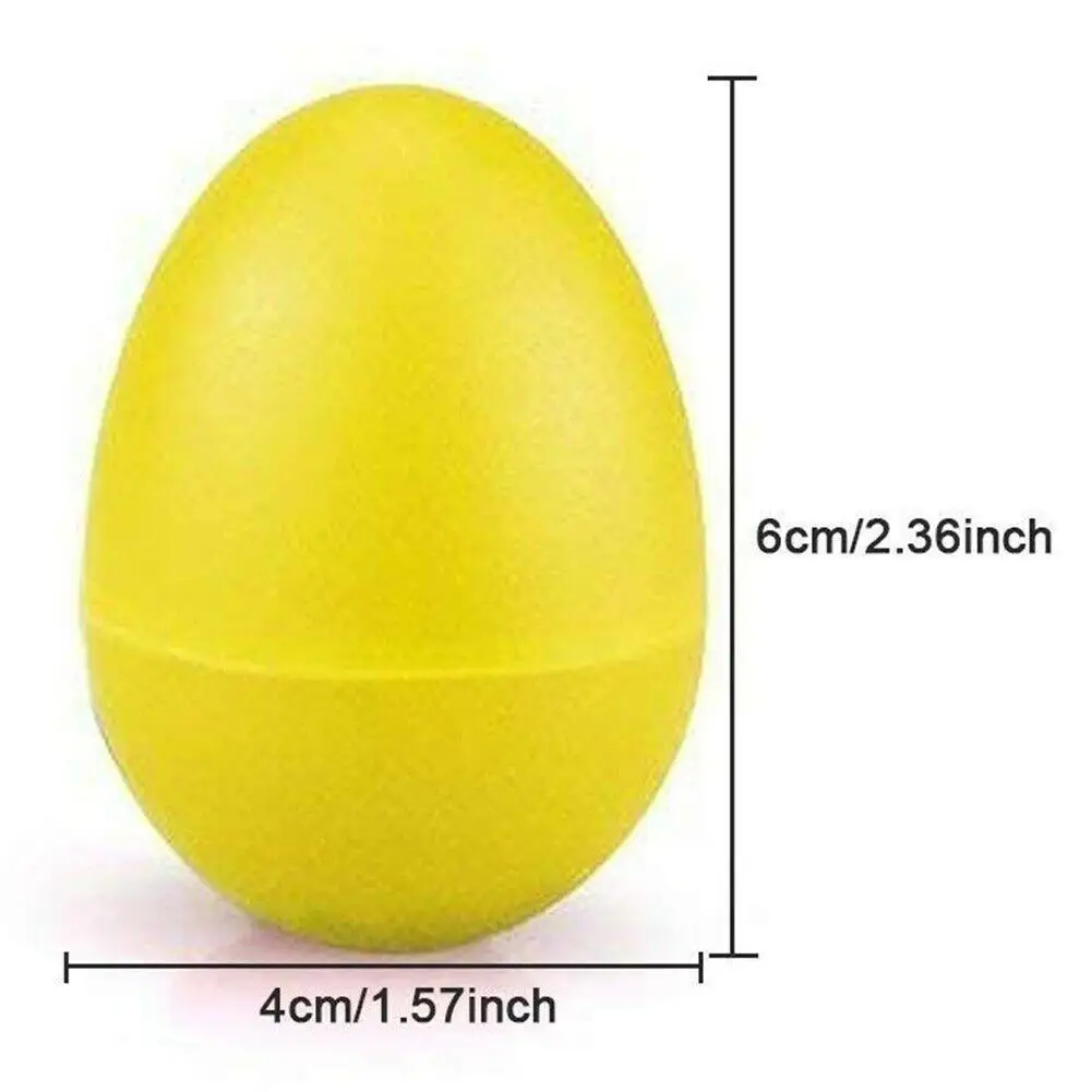 

1pc Children's Music Teaching Aids Tool Shaker Eggs Plastic Musical Egg Shaker With 6 Colors Kids Egg Percussion Toys For Gifts