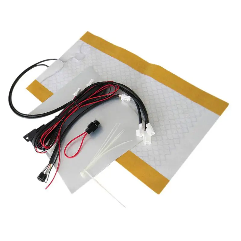 12V Универсальный Мотоцикл углеродного волокна Подогрев сидений с подогревом для