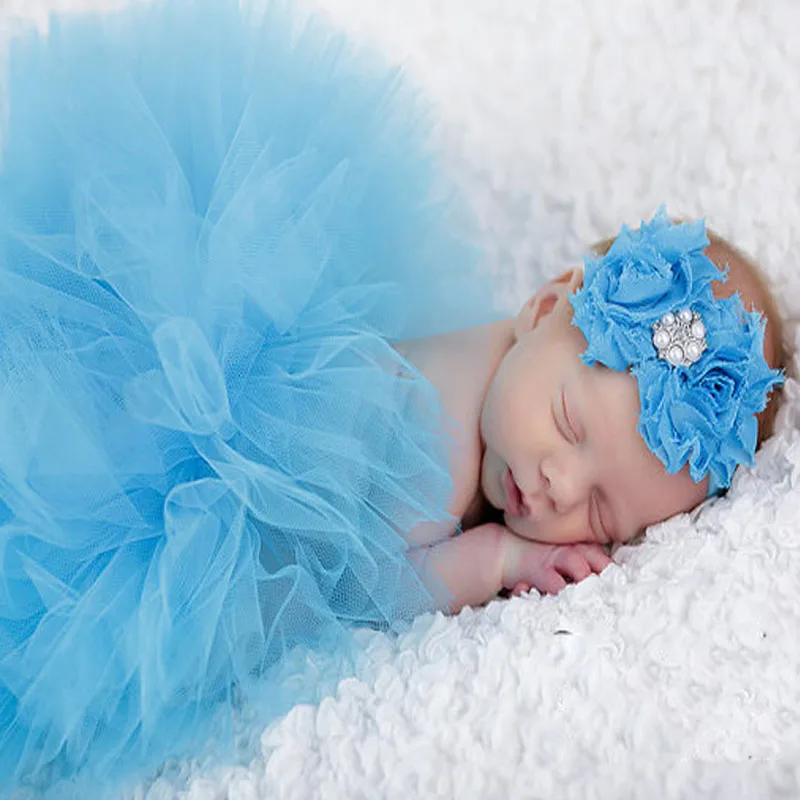 

Newborn Photography Props Infant Costume Outfit Princess Baby Tutu Skirt Headband Baby Photography Props Baby Skirt LA986711