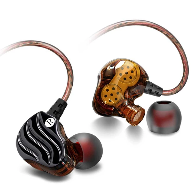 QKZ KD4 наушники сабвуфер мобильный телефон музыка MP3 двухкомпонентные сабвуферные