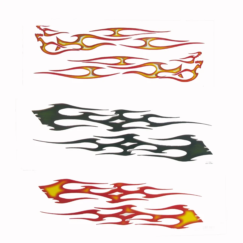 2 листа 25 см|flames sticker|motorcycle stickerstickers waterproof |