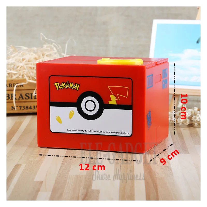 Покемон фигурка игрушки Аниме электронная коробка для денег Пикачу украсть
