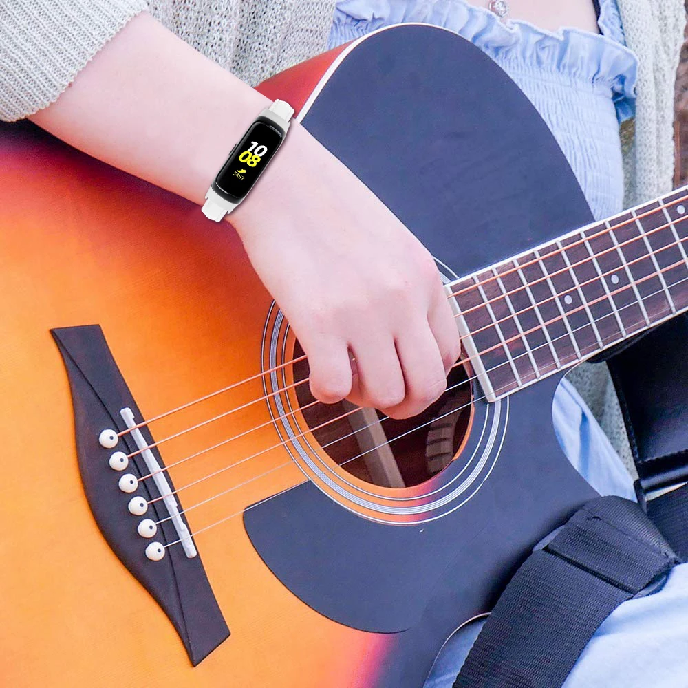 

High quality leather Sport Watch Band Strap Wrist Band Strap For Samsung Galaxy Fit SM-R370 Smart Watch Strap Accessories