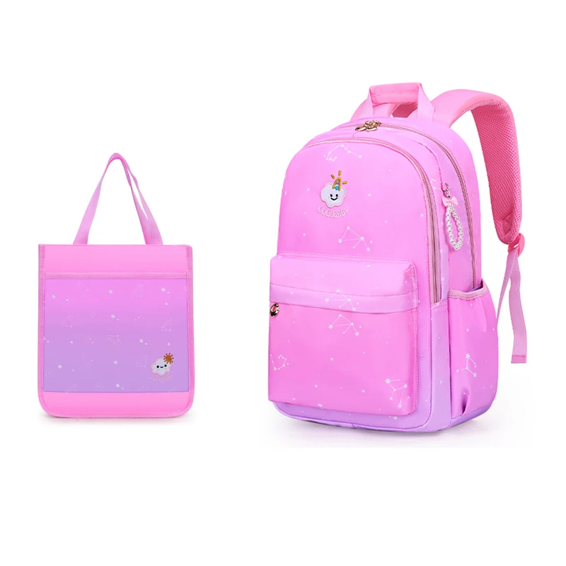 

2Pcs set Children School Bag Girls Kids Satchel Primary School backpack Princess Orthopedic Backpack Bookbag Kids Mochila Infant