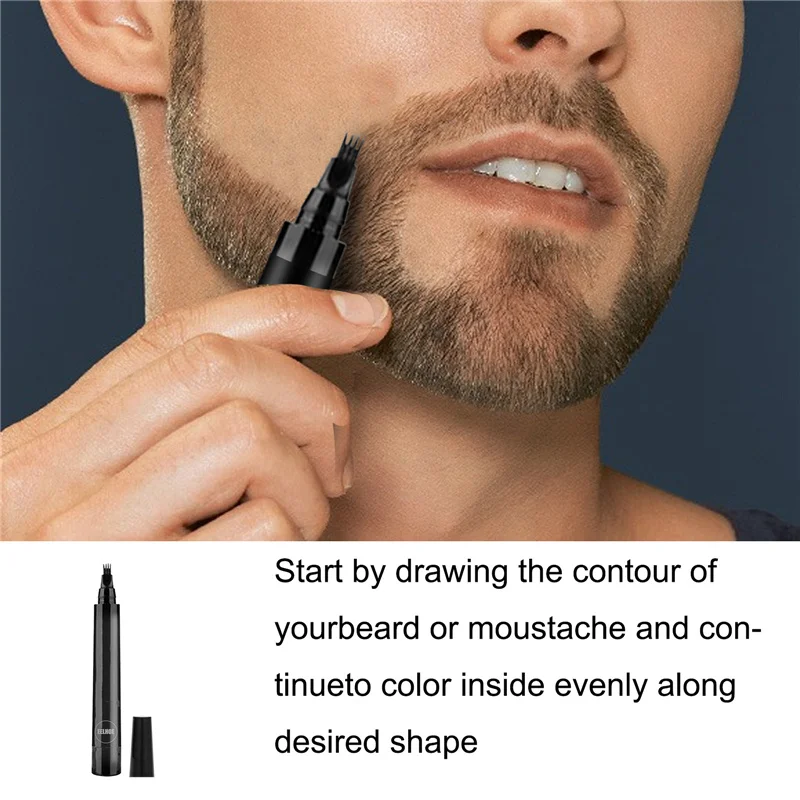 Борода ручка заполнения Парикмахерская карандаш салон волосяной покров лица