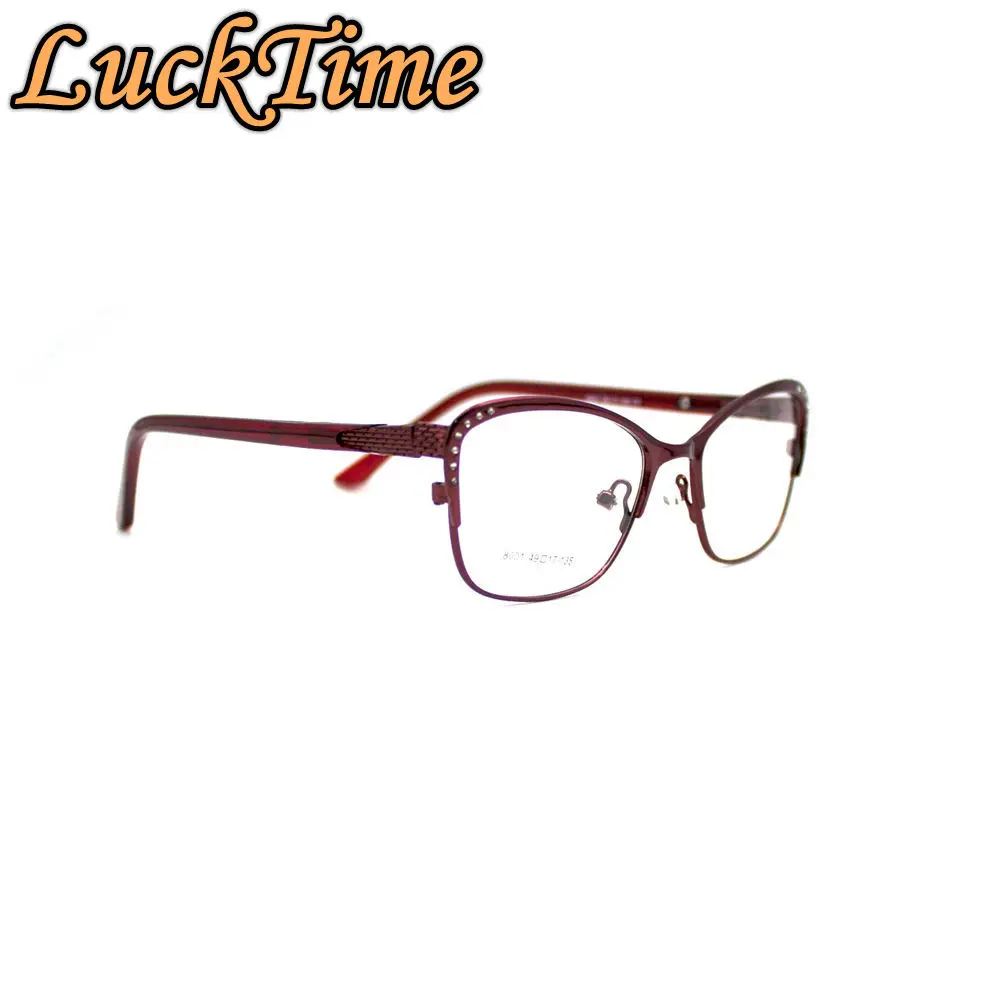 LuckTime Новая Металлическая оправа для глаз женские очки модные близорукости по