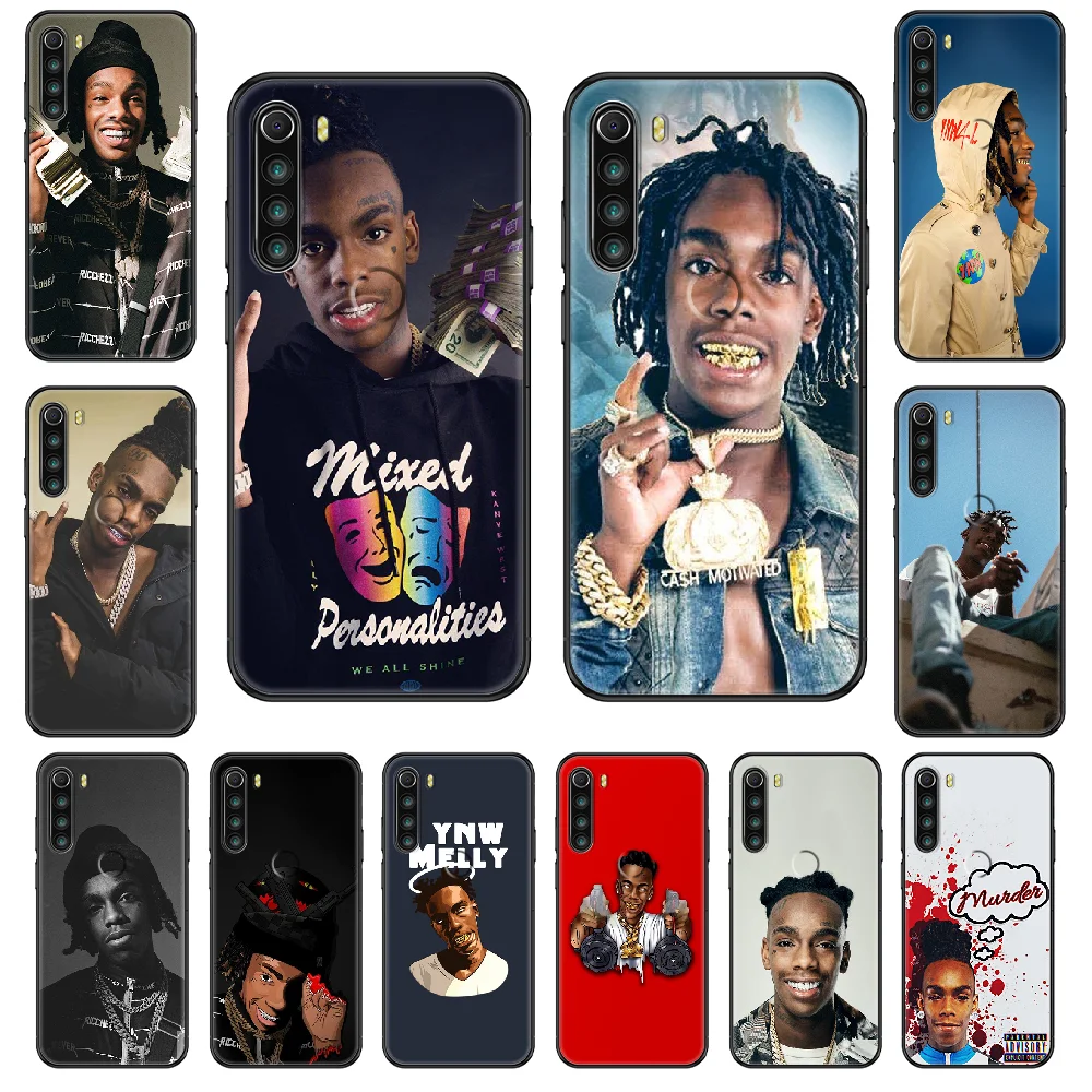 Чехол для телефона Rapper ynw melly Xiaomi Redmi Note S2 4 5 6 7 8 A S X Plus Pro черный роскошный модный