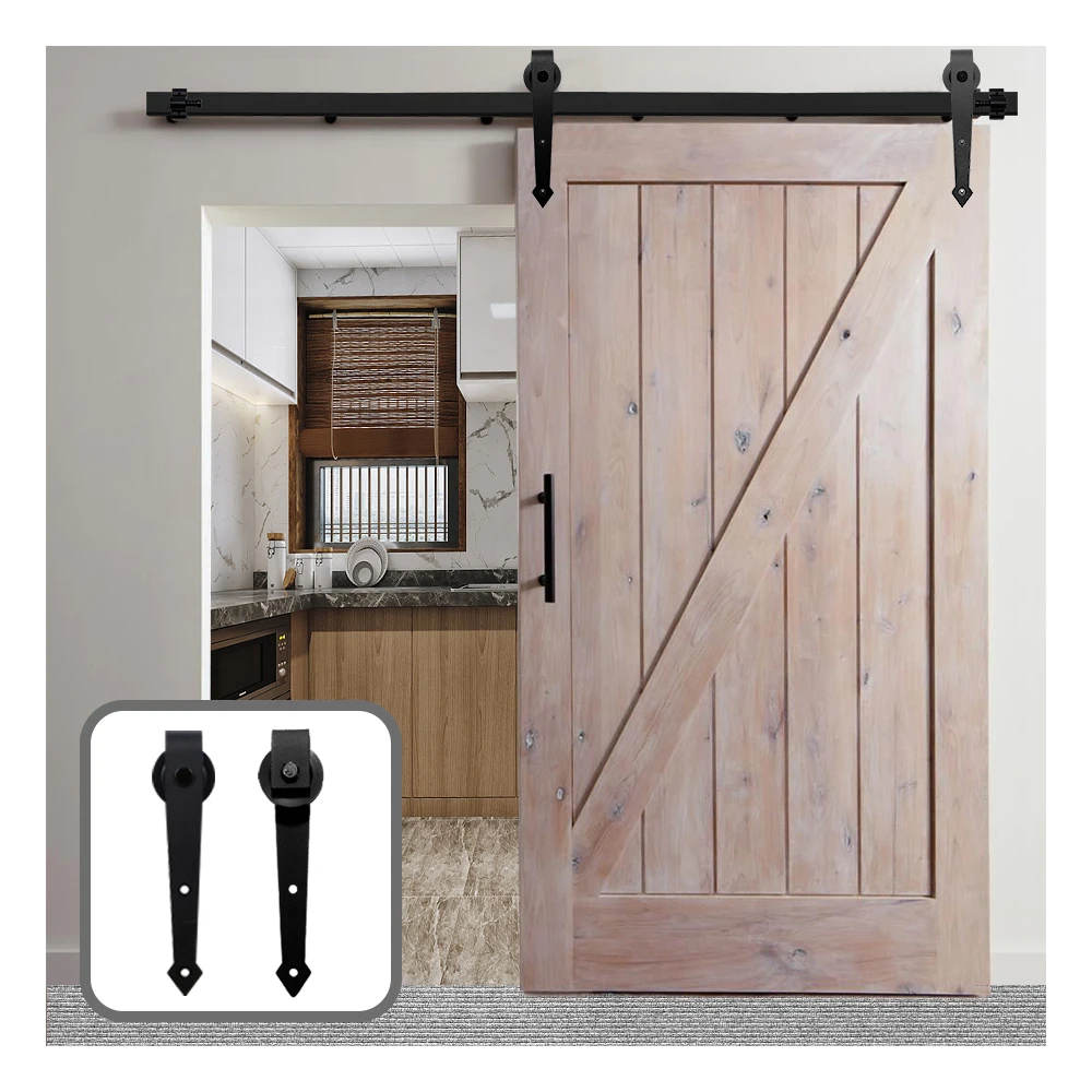 

Gifsin Sliding Barn Door Hardware Kit Barn Rollers for Closet Sliding Door Only Rollers in Arrow-Shape