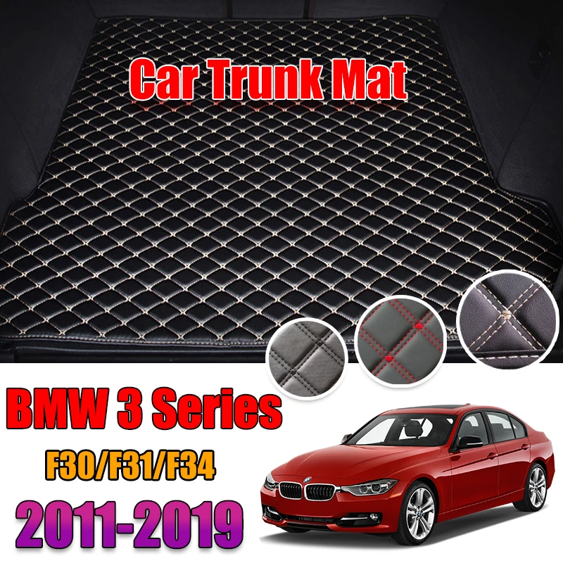 

Кожаный коврик для багажника автомобиля, коврик для багажника BMW 320i 330i, подкладка для груза для BMW 3 серии 2011-2019, коврик для багажника BMW F30 F31 F34,...