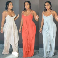 tnnaoff plus size solid loose 2 piece set for women sling strapless t shirt tops trendy wide leg pants lounge wear matching sets