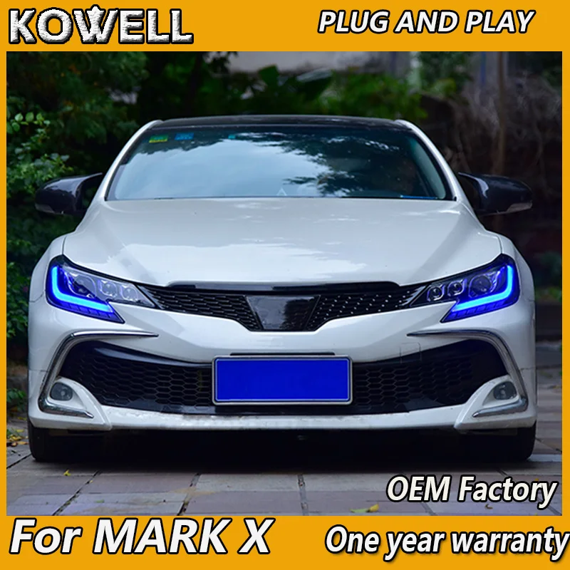 Стайлинг автомобиля KOWELL передняя фара для Toyota Mark X передсветильник s 2013 2017 Reiz
