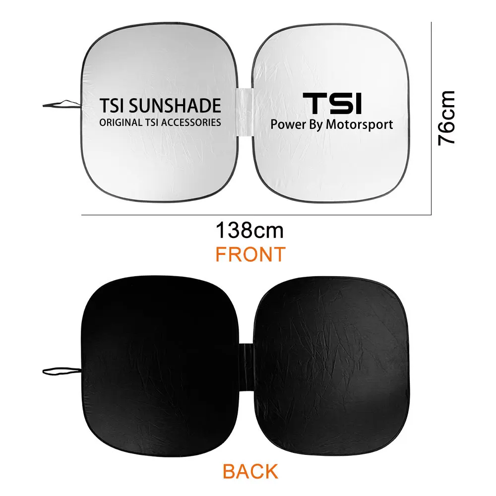 

Car Windshield Sunshade Parasol Cover For VW Tsi Anti UV Reflector Sunshade Plates Protector SunShade Cover Car Accessories