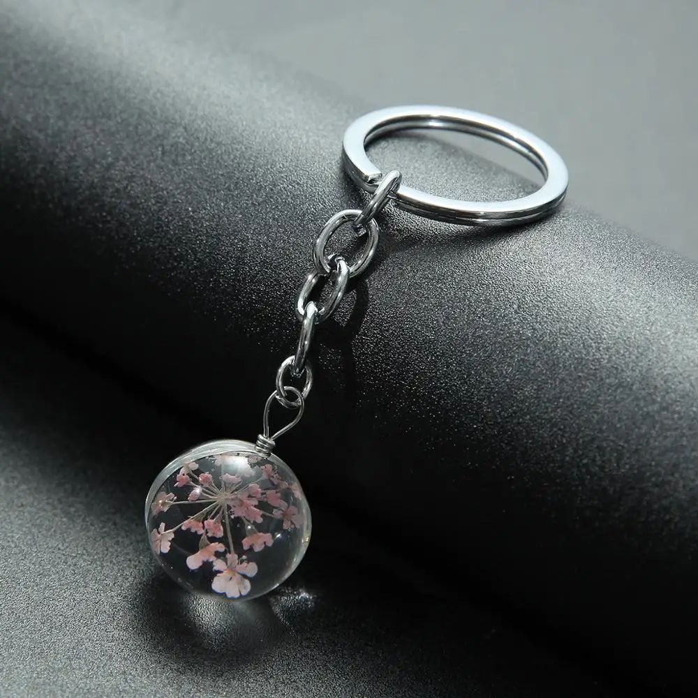 SONGDA МИЛЫЙ натуральный сушеный брелок &quotЦветок&quot Вишня цветет бессмертный