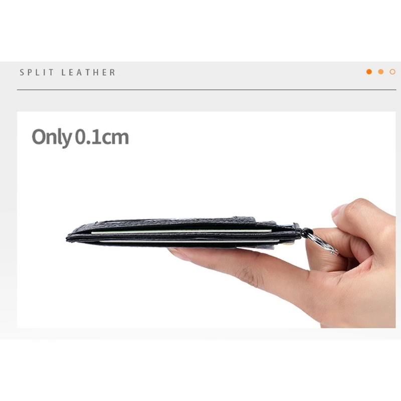 Тонкий кошелек с блокировкой радиочастотной идентификации портмоне кредитной