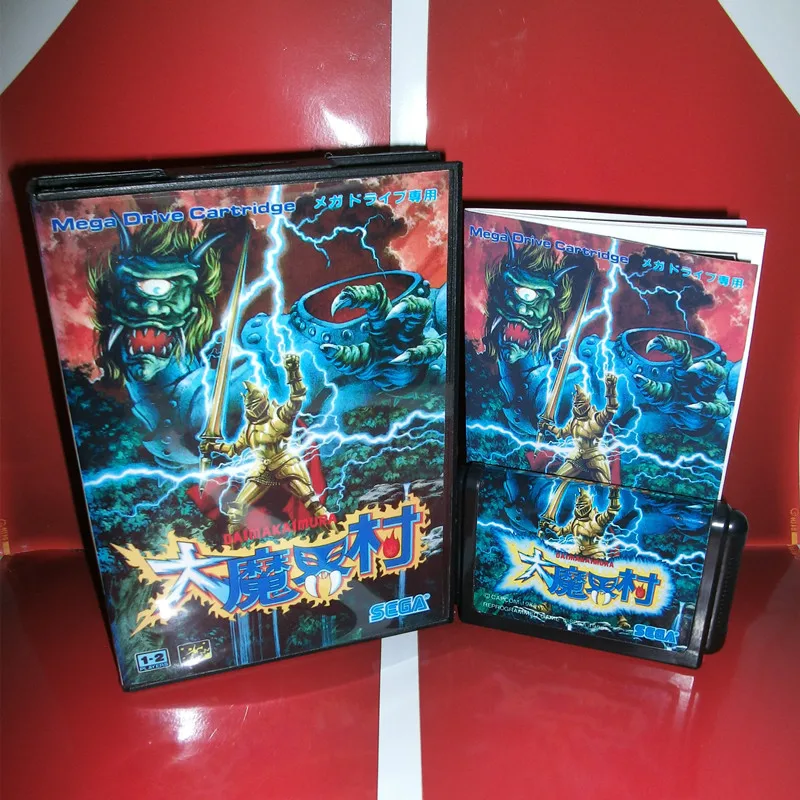 Чехол Ghouls 'n Ghosts Japan с коробкой и руководством для MD MegaDrive Genesis игровая консоль 16