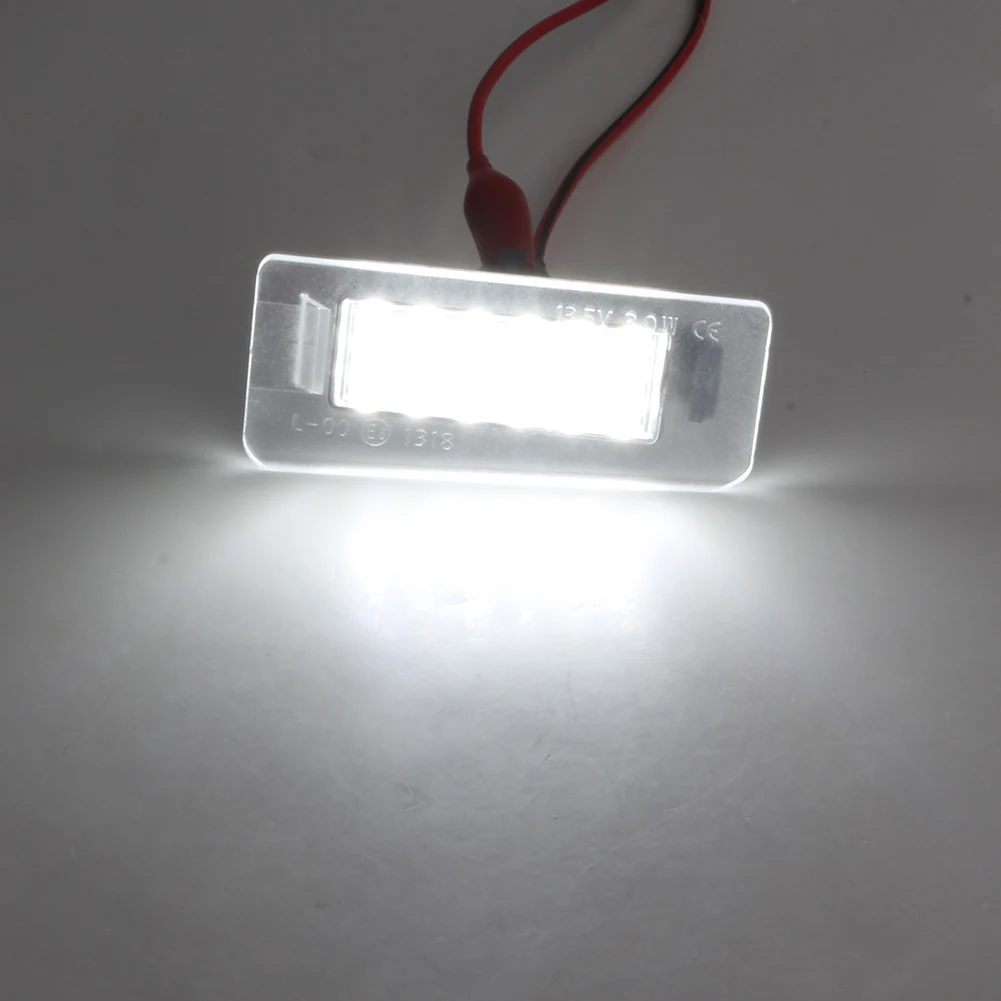 

1 Pair Auto Car 18PCS LED 6500k Rear License Number Plate Light White Tail Lights Lamp for Hyundai I30 Elantra 2011-2013 2014