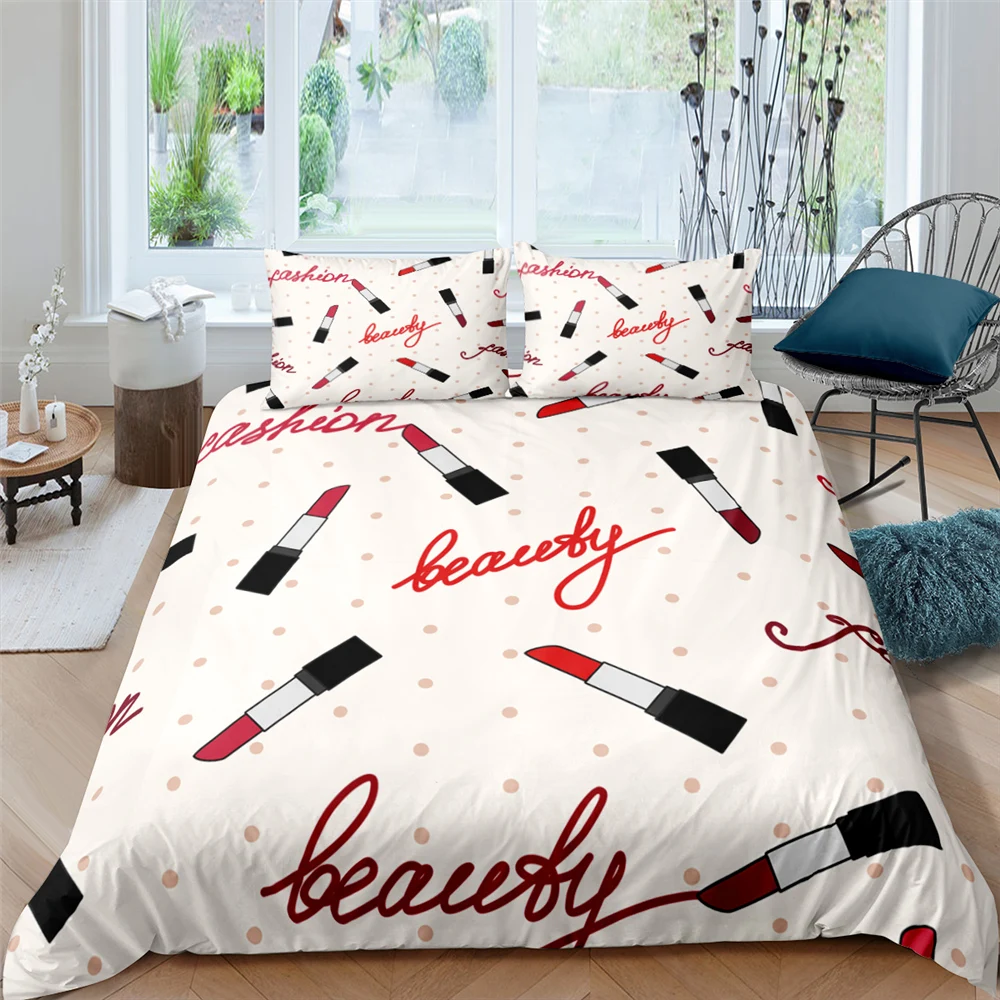 

Love Heart Pattern Beauty Life 3D Bedding Set Romantic Wedding Valentines Queen King Single Size Duvet Cover Pillowcase Gift