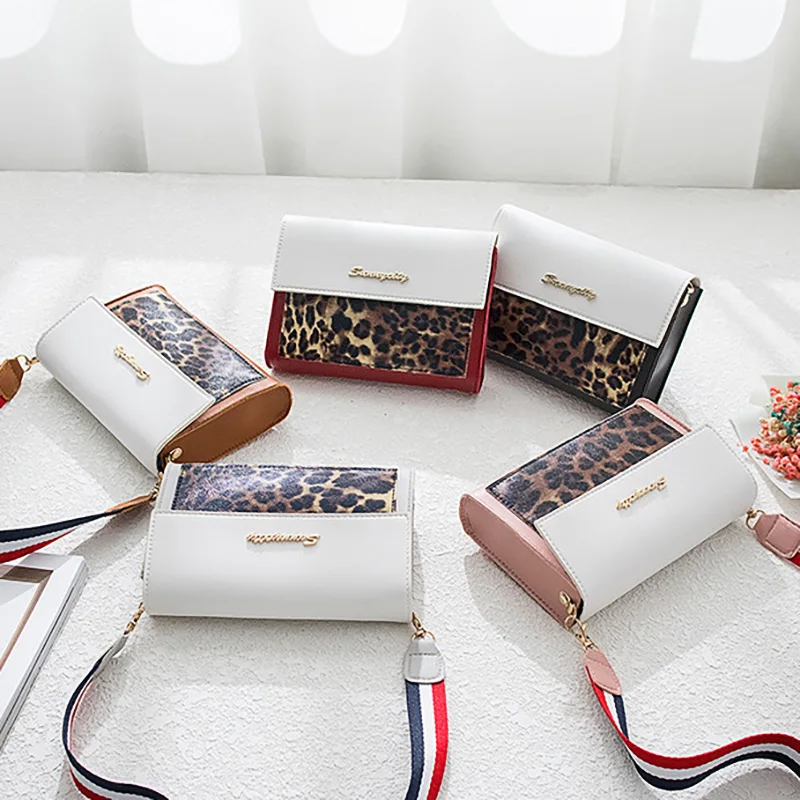 LTBOOS женская сумка из искусственной кожи с леопардовым принтом на плечо цепочкой