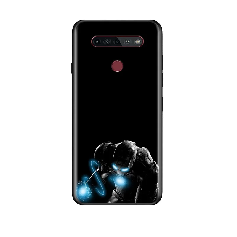 

Marvel Super Hero Avengers Iron Man For LG K92 K71 K62 K61 K52 K51S K50S K42 K41S K40S K31 K30 K22 TPU Silicone Black Phone Case