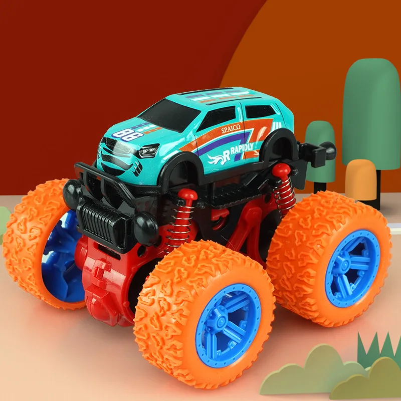 

2021 NEW Car Model Four-Wheel Drive Inertial Off-Road Vehicle Stunt Car Anti-Fall Car Kid Toys For Children Gifts Boy
