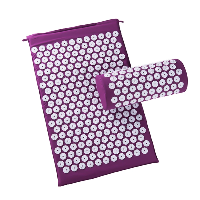 

Massager Cushion Acupuncture Sets Relieve Stress Back Pain Acupressure Mat/Pillow Massage Mat Rose Spike Massage and Relaxation