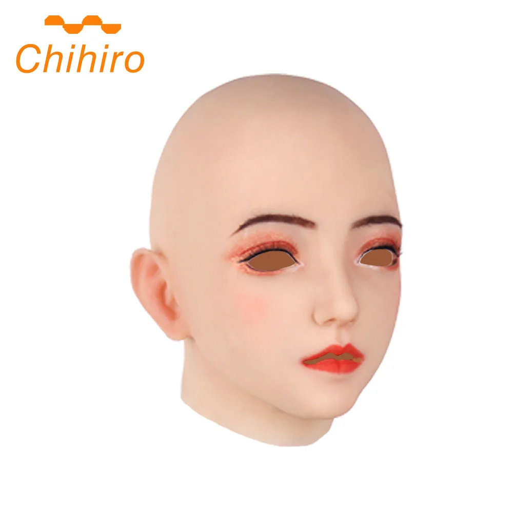 Мягкая силиконовая маска на голову Реалистичная женская для лица танцевальный