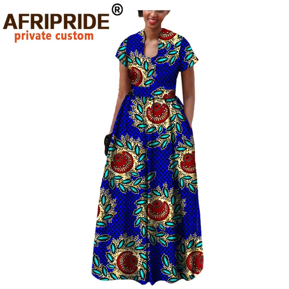 Женское платье с поясом AFRIPRIDE вечернее в богемном стиле коротким рукавом длиной