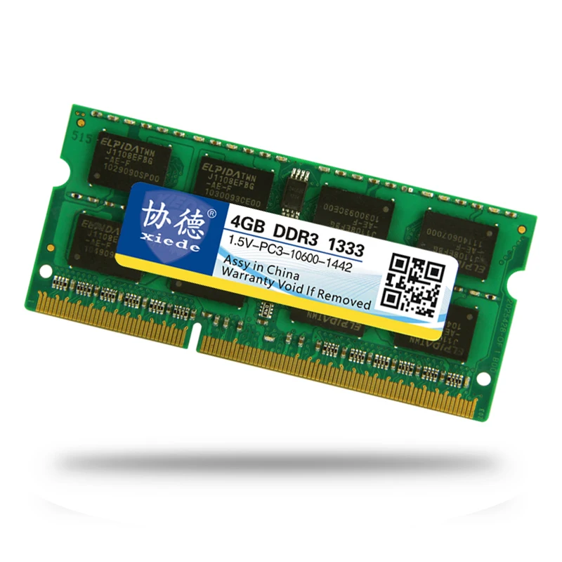 Высококачественная оперативная память xiede для ноутбука DDR3 1333 МГц 8 ГБ 4 2 Sodimm Memoria