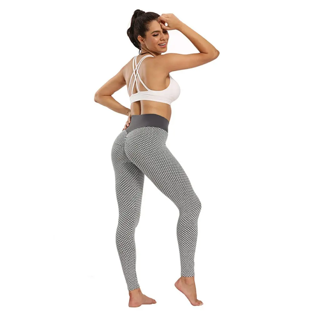 

Seamless Fitness Women Yoga Leggings Push Up Gym Fitness High Waist Workout Leggings Fashion Patchwork Print High Waist Pants