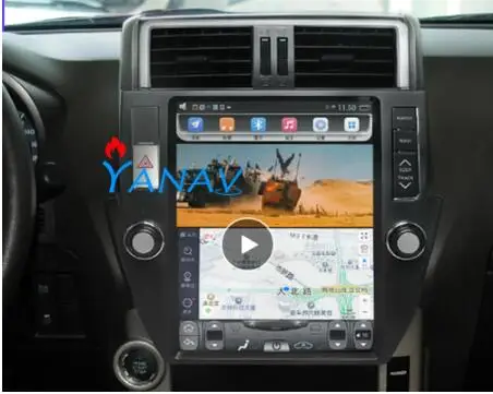 Автомобильный GPS навигатор в стиле Tesla на Android для Toyota Prado 2010 2013 автомобильное