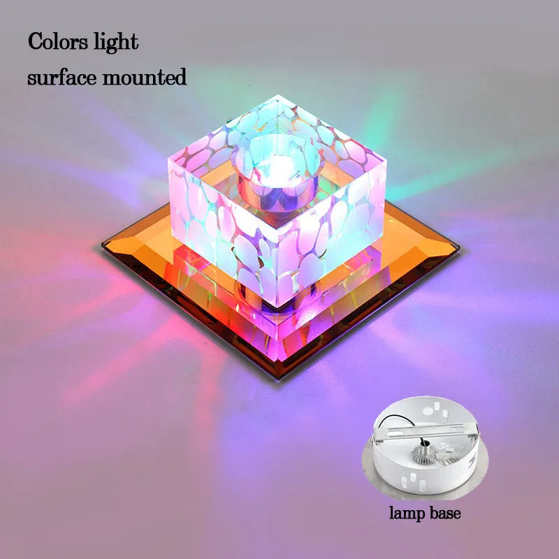 Led ceiling light crystal lamp modern focos led techo living room loft home decorations surface mounted fixtures | Лампы и освещение