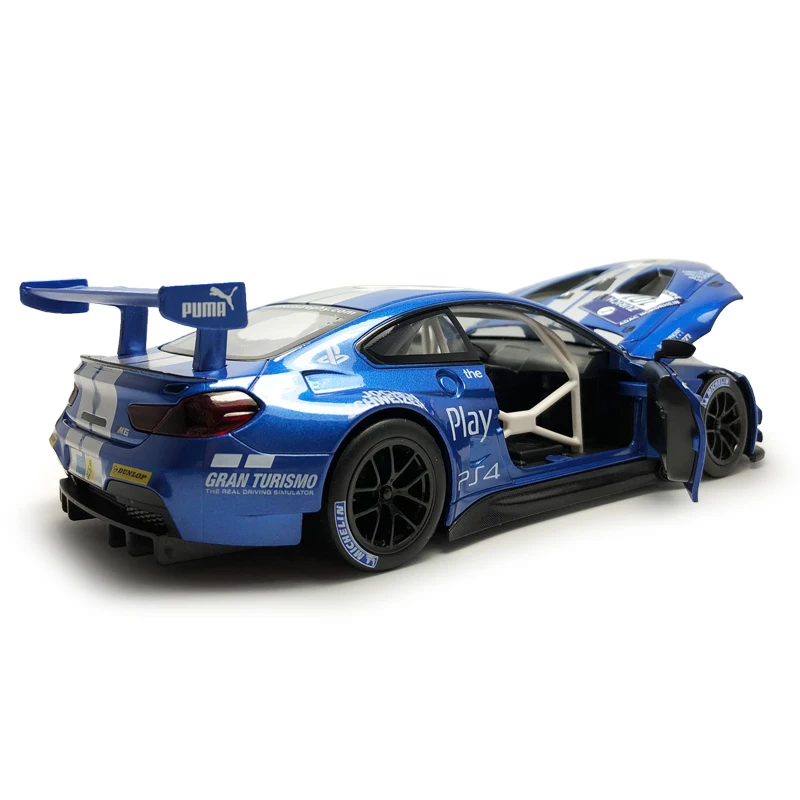 HOMMAT 1/24 масштаб M6 GT3 гоночная модель автомобиля свободное колесо металлический