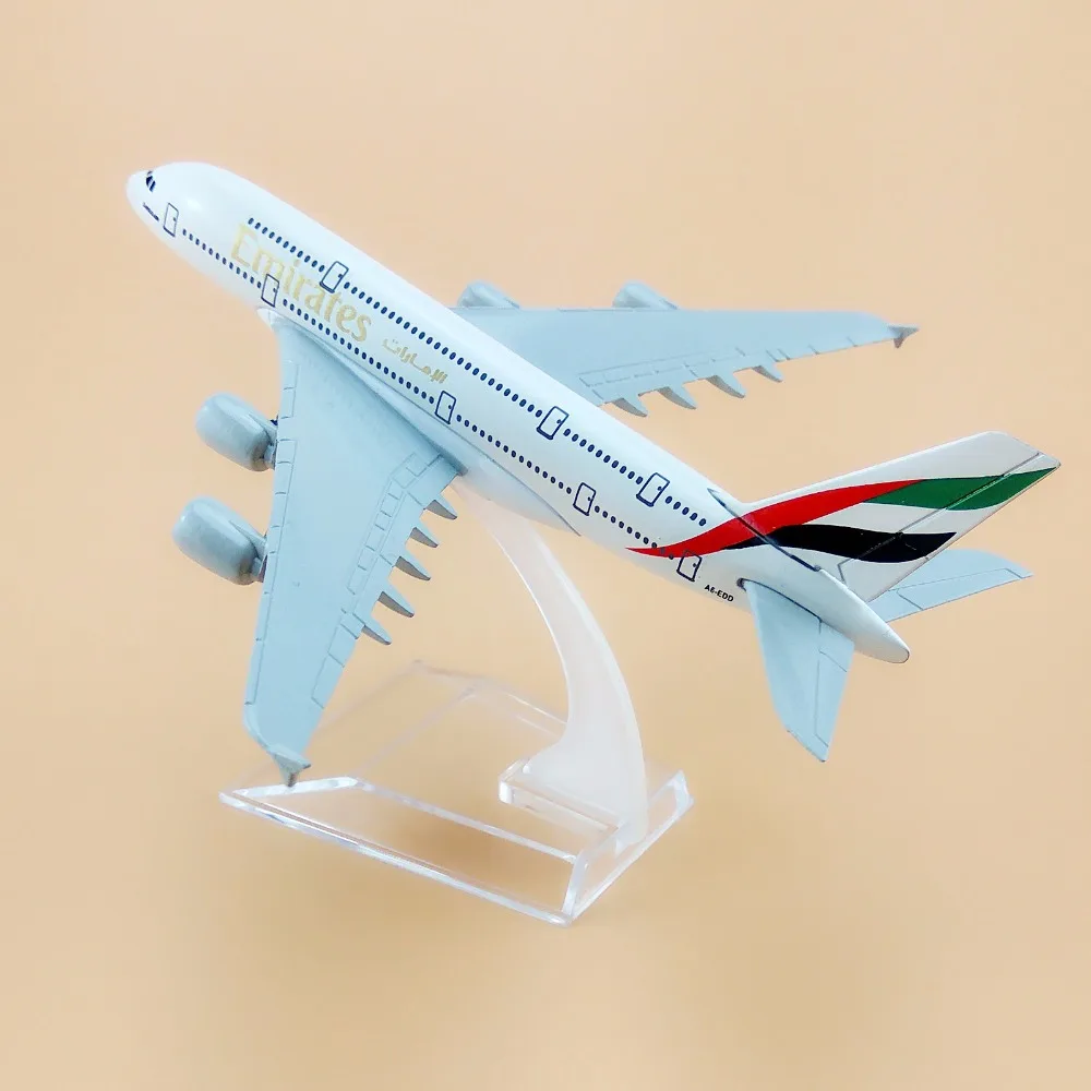 16 см Air Объединенные Арабские Эмираты A380 Airbus 380 Airways Airlines металлический сплав модель самолета литье под