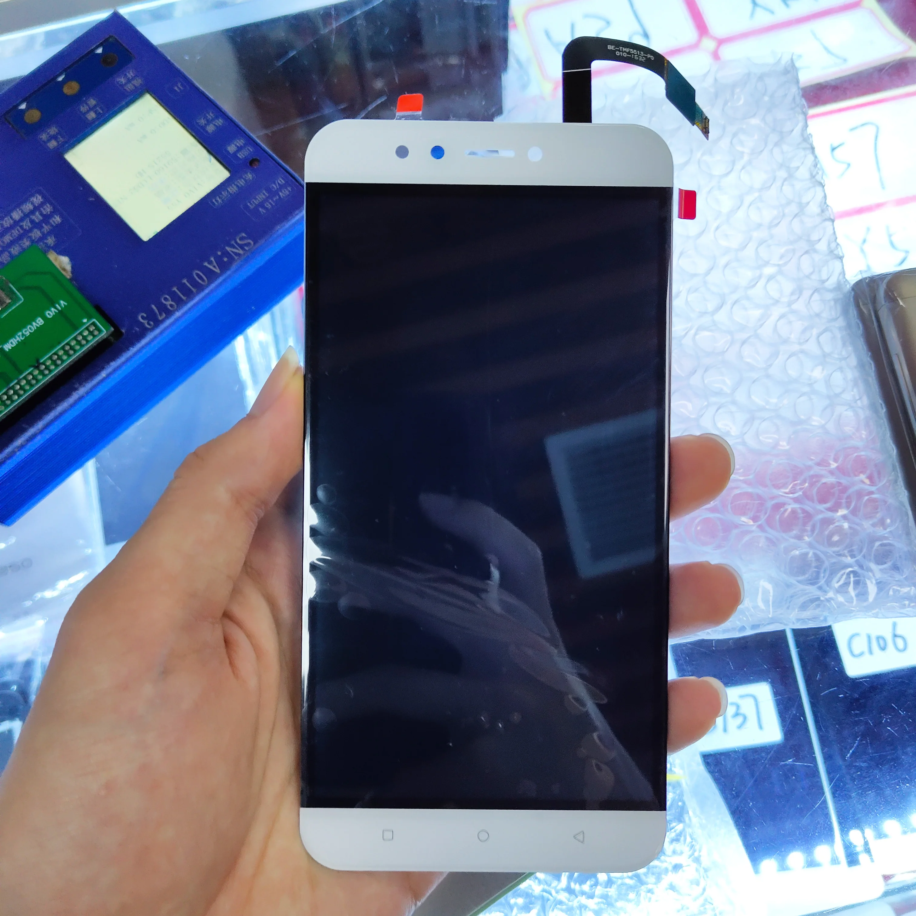 Высококачественный белый/золотистый 5 дюймовый для Coolpad ivvi K5 LCD дисплей