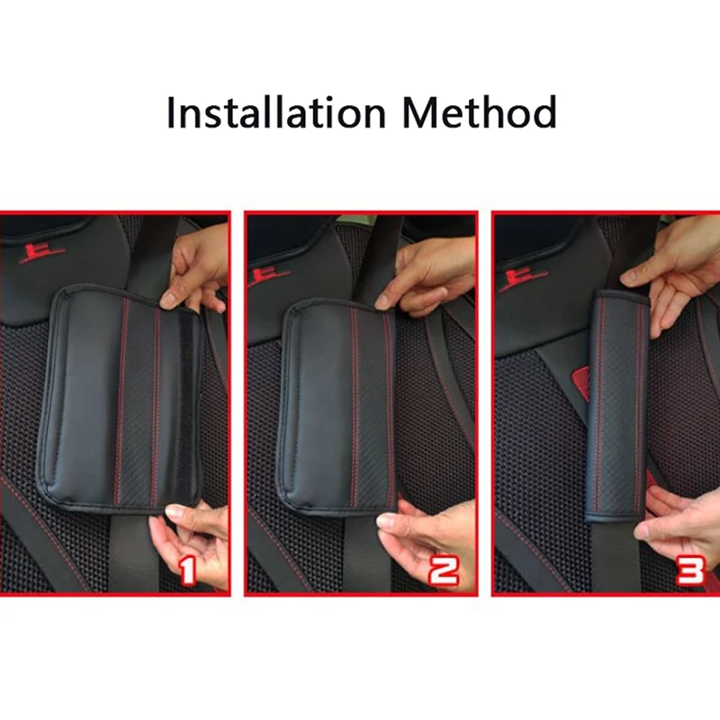 

6 colors Fibre Leather Embossed Seat Belt Shoulder Pads, Interior Seat Belt Shoulder Covers, Car Seat Cover Safety Belts