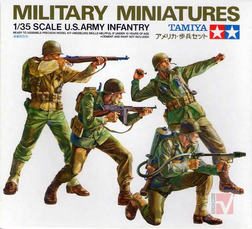 

Original Ishinomiya Assembly Model 1/35 US Army Infantry Man Set 35013