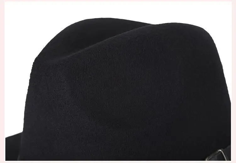 Осень-зима, имитация шерсти, для женщин, мужчин, дам, Fedoras, топ, джаз, шляпа, европейская, американская, круглая, шапки котелок