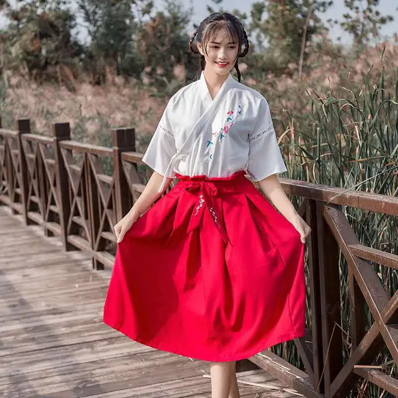 Женская обувь Весенняя Повседневная Hanfu Мода Традиционный китайский костюмы в