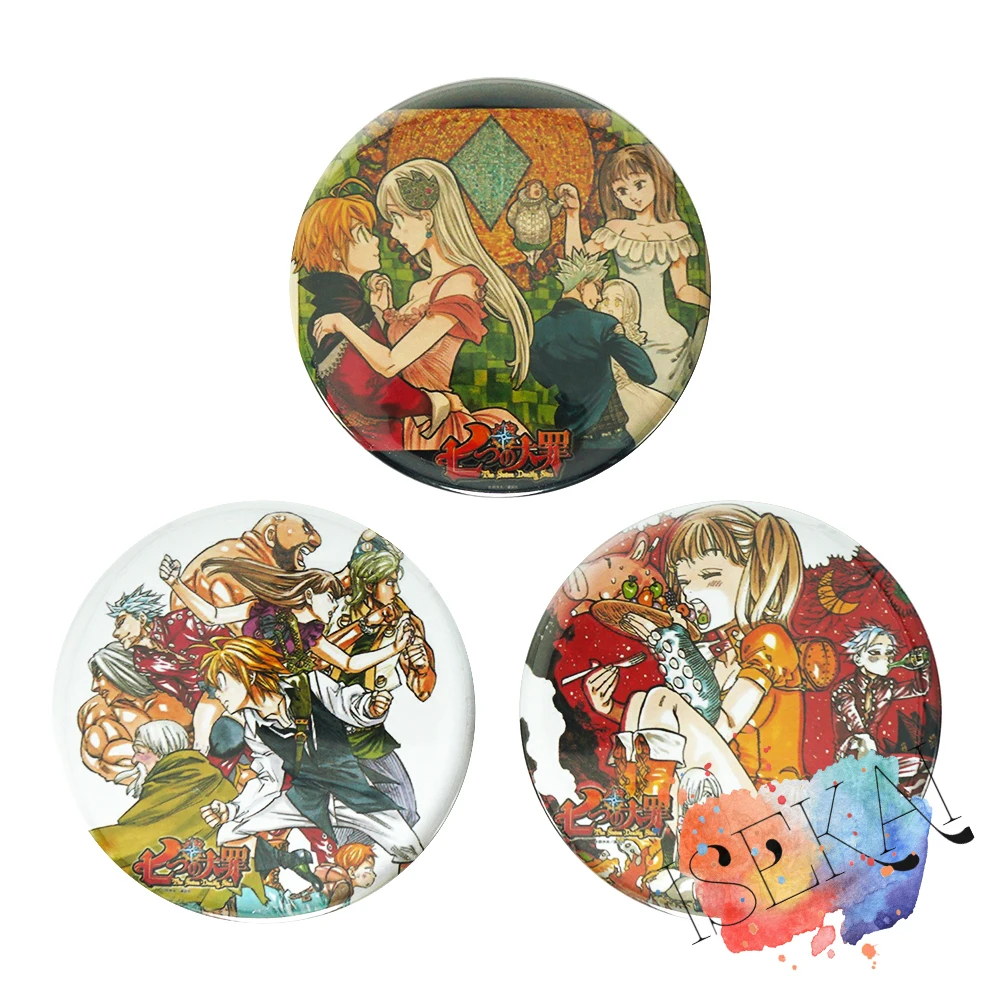 Металлическая брошь значок Семь смертных грехов|Броши| |