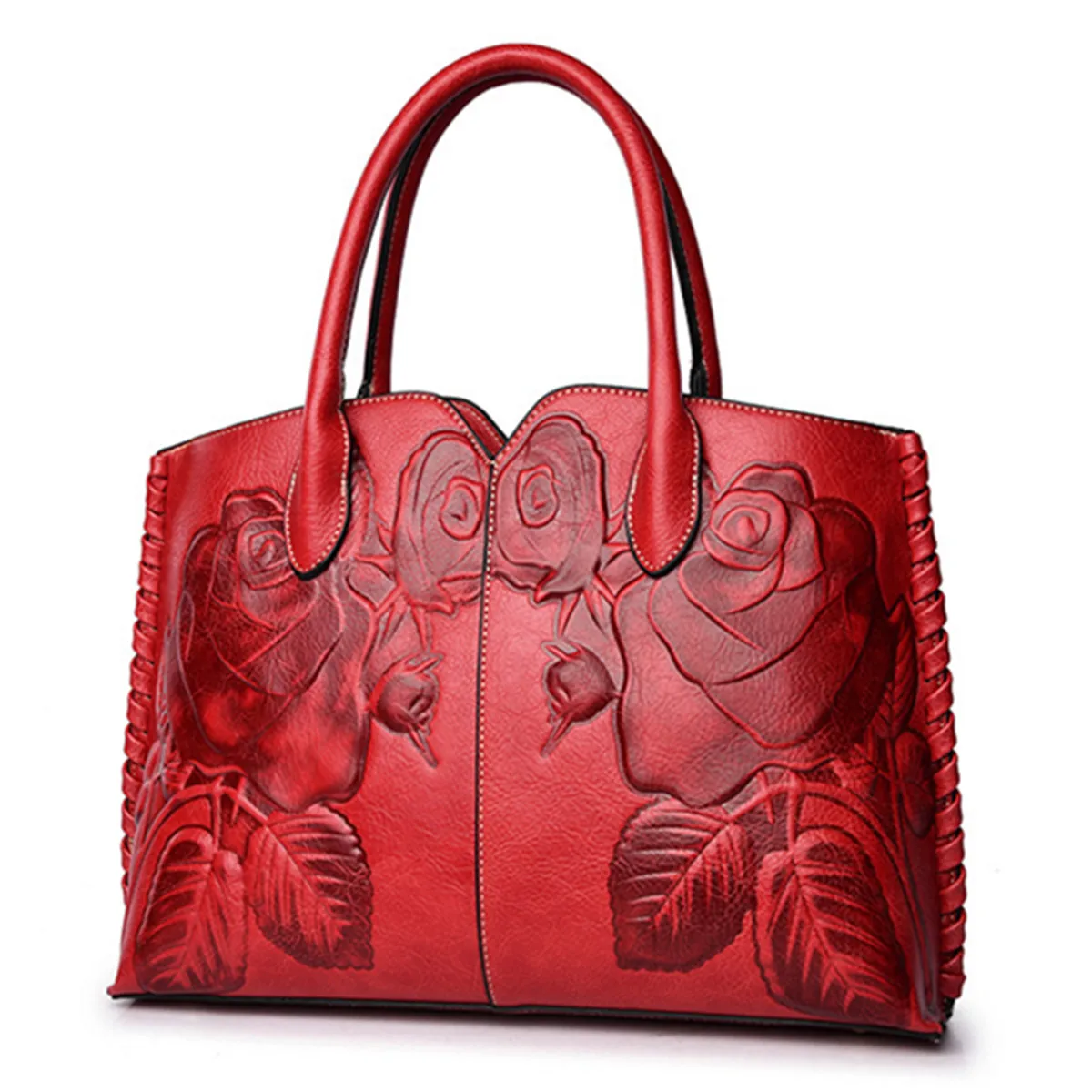 

Retro PU Leather Women Handbag Embossed Chinese Style Large Capacity Crossbody Bag Shoulder Messenger Bag Bolsa Feminina