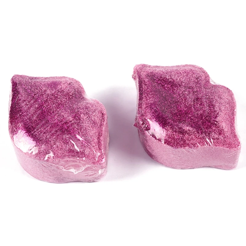 

Lip Bubble Bath Bomb Natural Fizzy for Women Moisturizes Dry Sensitive Skin. Releases Color, Scent, and Bubbles C1FF