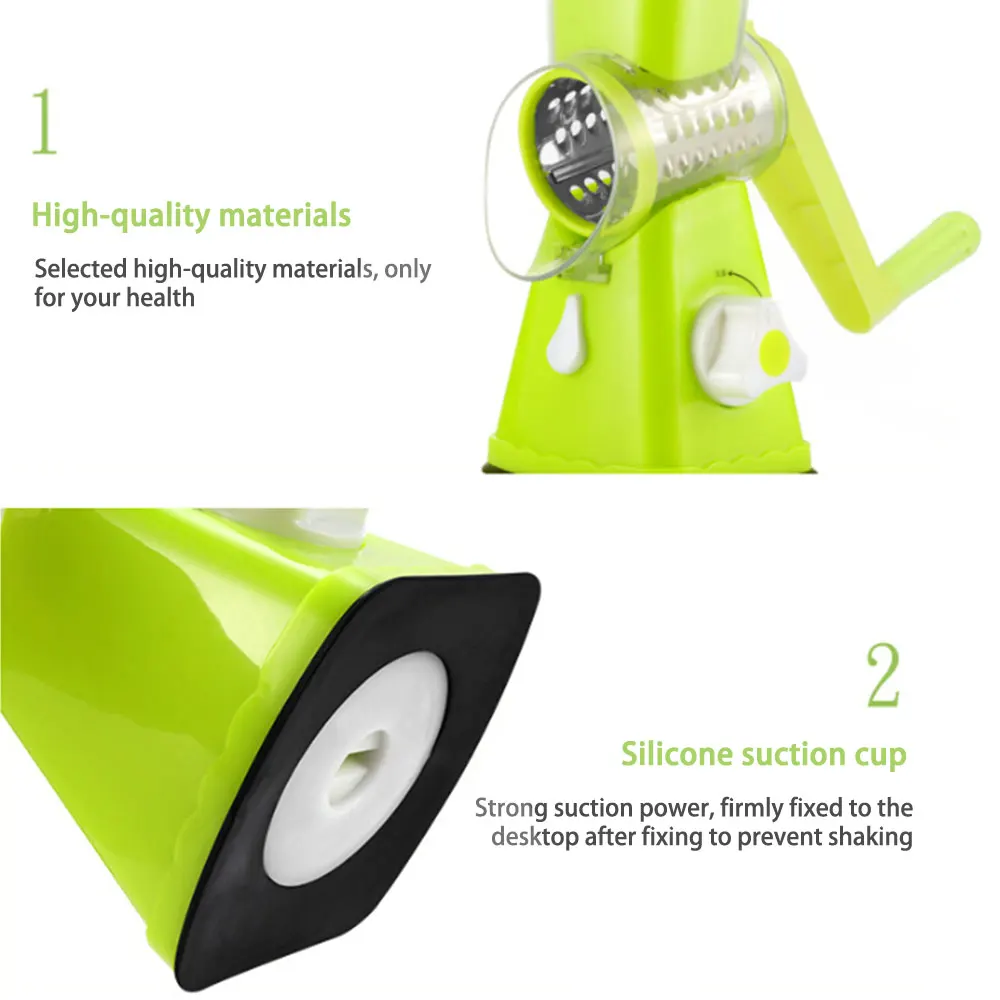 

Hand Rocker Rotary Grater Multi-function Hand-cutter Kitchen Multi-function Vegetable Cutter Kitchen Daily Tools Accessories