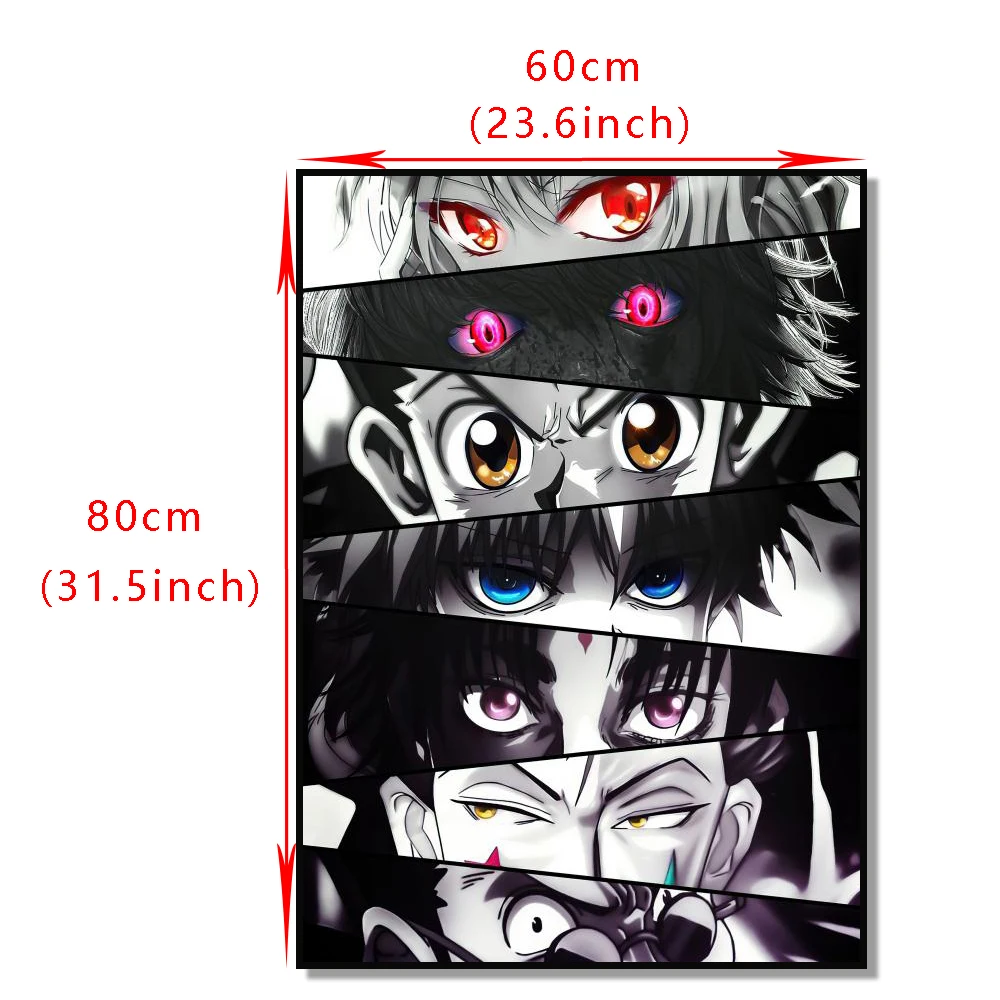 

Character Eyes Anime Poster Canvas Painting Print Cuadros Art Wall Decoration Mural For Modern Home Living Room Decor No Fram