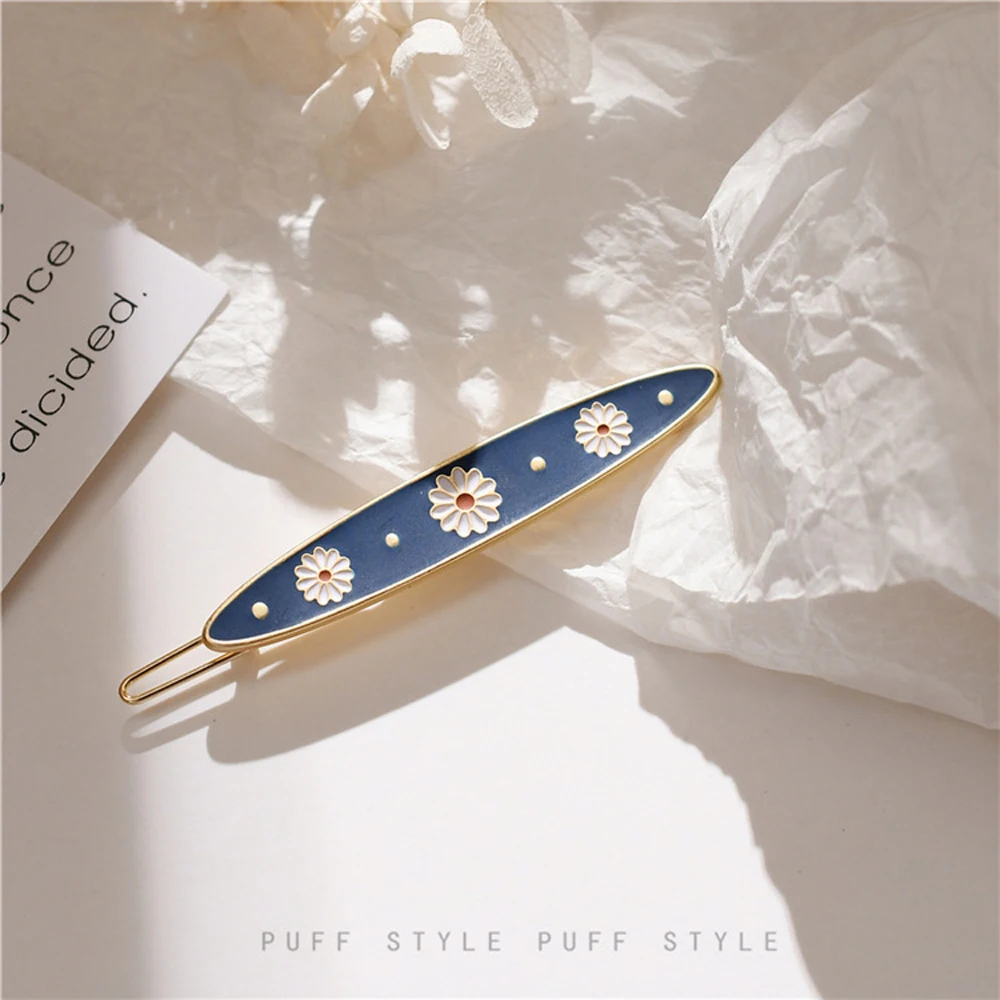 

Винтажный матовый небольшой морщин с изображением Дейзи эмаль шпильки заколка для волос дворец Стиль с мелким цветочным рисунком шпильки д...