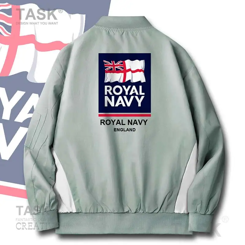Bomber Military Biker Jacket Navy England English ENG UK clothes country Army Men's Windbreaker Spring Autumn Casual Coat | Мужская