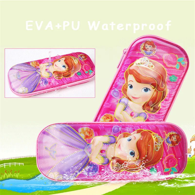 Kawaii Elsa карандаш «Принцесса» чехол для детей коробка для карандашей большой емкости канцелярские принадлежности Школьные принадлежности подарок