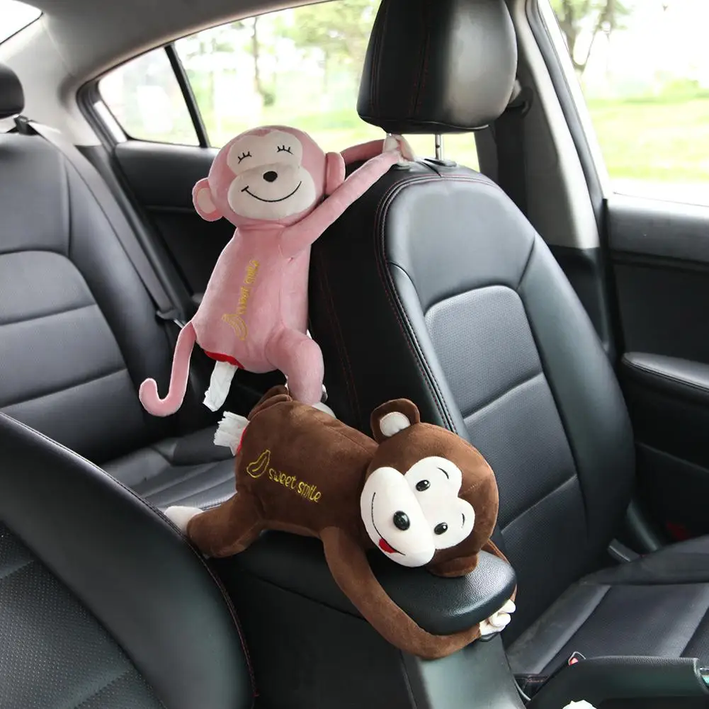 Креативная Милая подвесная бумажная коробка для салфеток в виде машинки