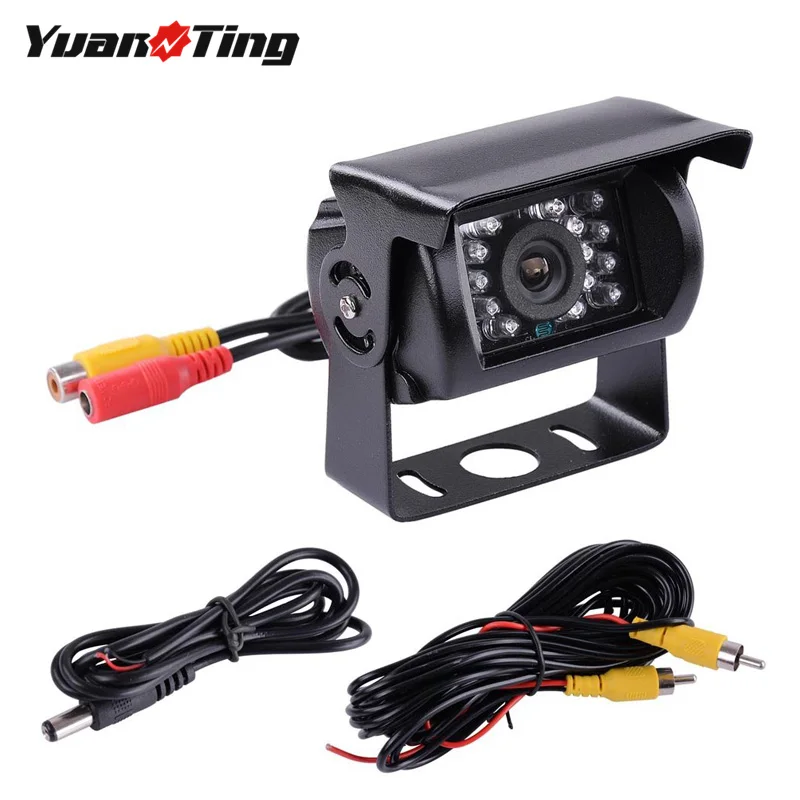 Водонепроницаемая Автомобильная камера заднего вида 18 светодиодный 12 24 В|Камеры